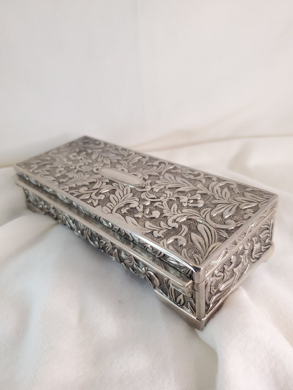 Vintage Godinger silver-plated jewelry box